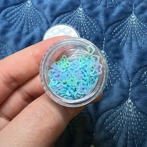 Heart Shaped Glitter: 2-Pack in Iridescent Blue and Iridescent Green
